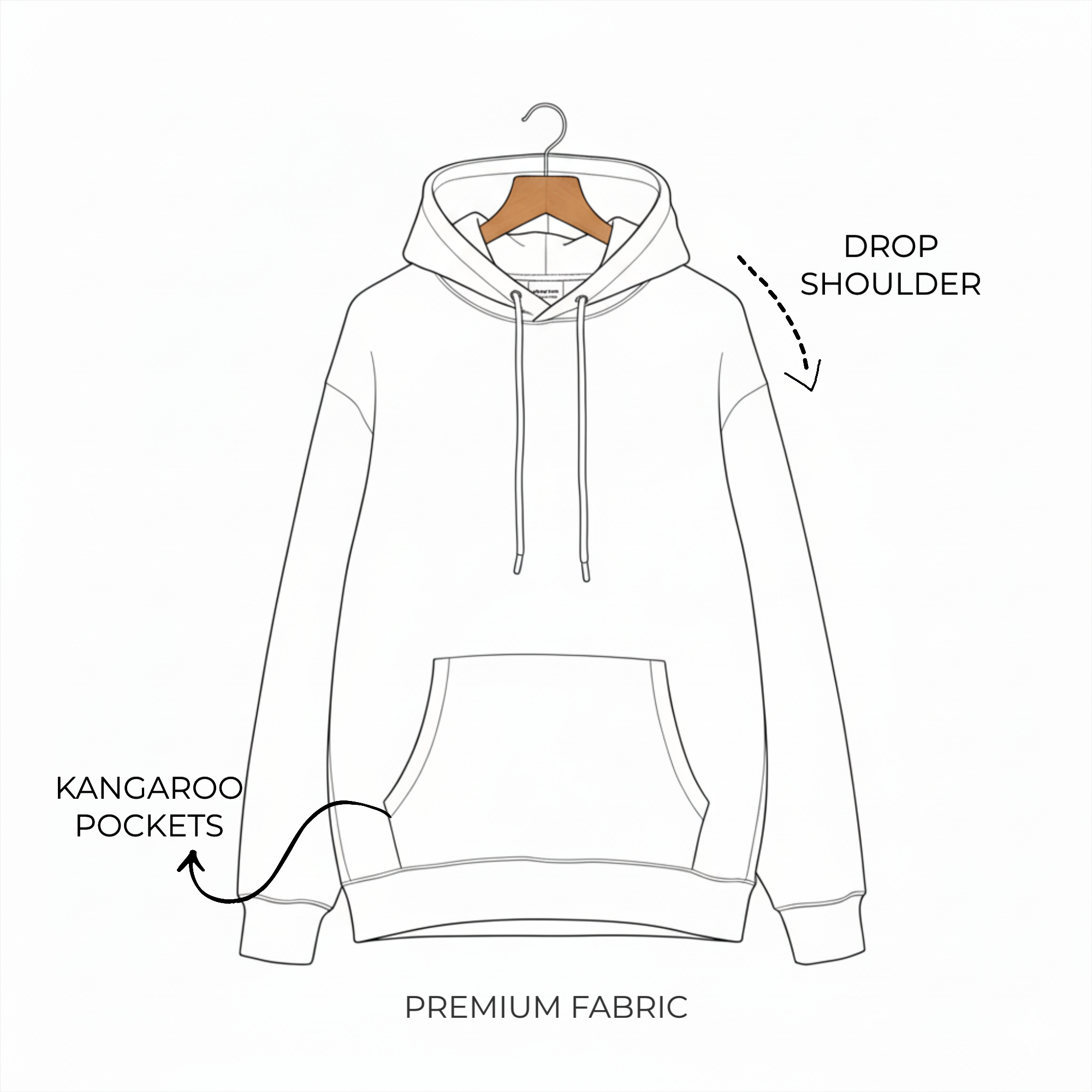 Customized Cozy Oversized Hoodie for DAD with Center Design