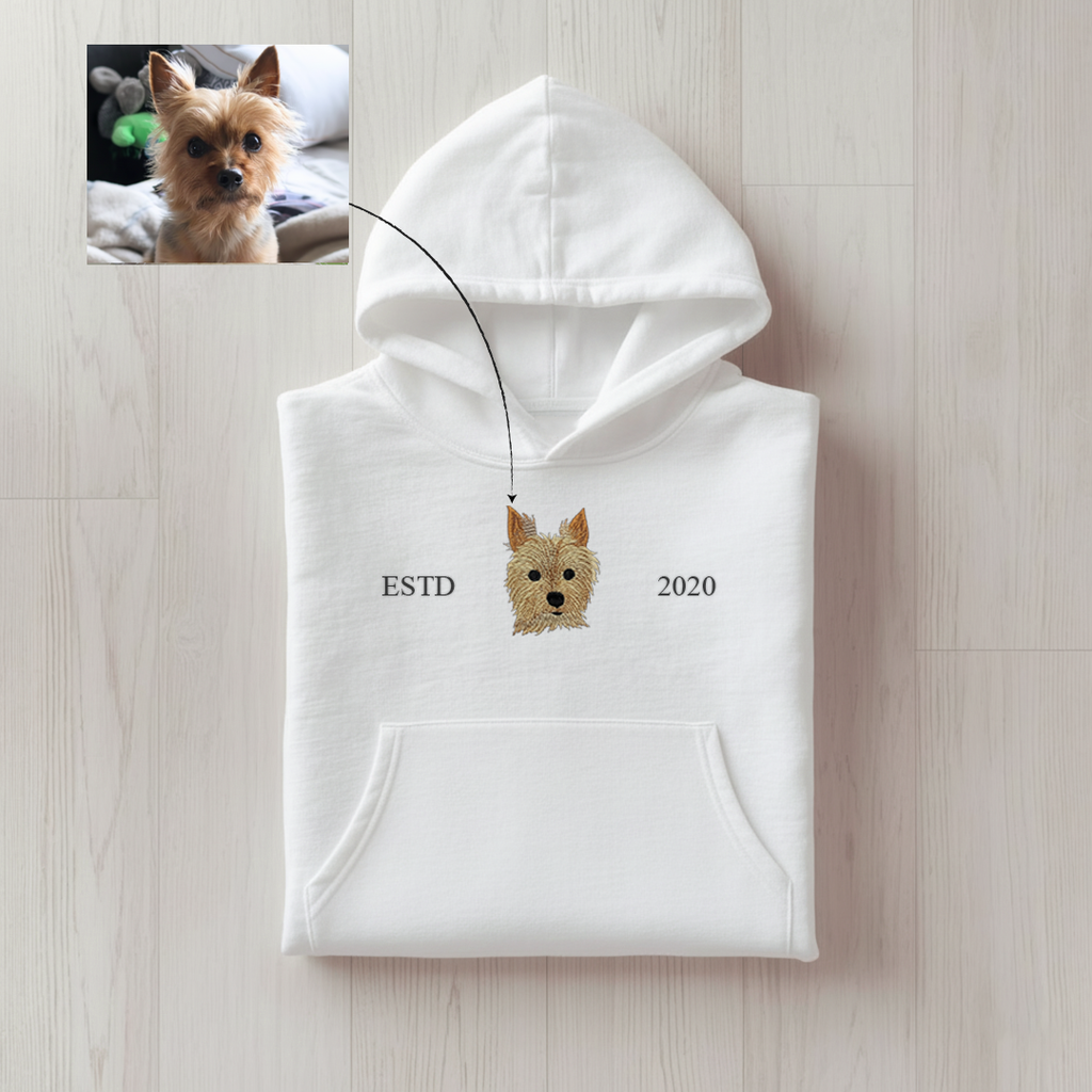 Customized Pet ESTD Embroidered Oversized Hoodie – The Perfect Gift for Pet Lovers