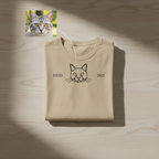 Customized Pet ESTD Embroidered T Shirt – The Perfect Gift for Pet Lovers