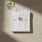 Customized Pet ESTD Embroidered T Shirt – The Perfect Gift for Pet Lovers