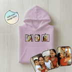 Customized Oversized Hoodie for Mom with MOM Inside Design Filled/Outline