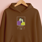 Customized Oversized Unisex Hoodie for Your Loved One with Music Player Design