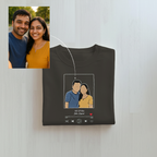 Customized Oversized Unisex T-Shirts for Your Loved One with Music Player Design