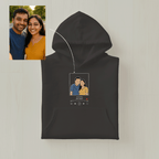 Customized Oversized Unisex Hoodie for Your Loved One with Music Player Design