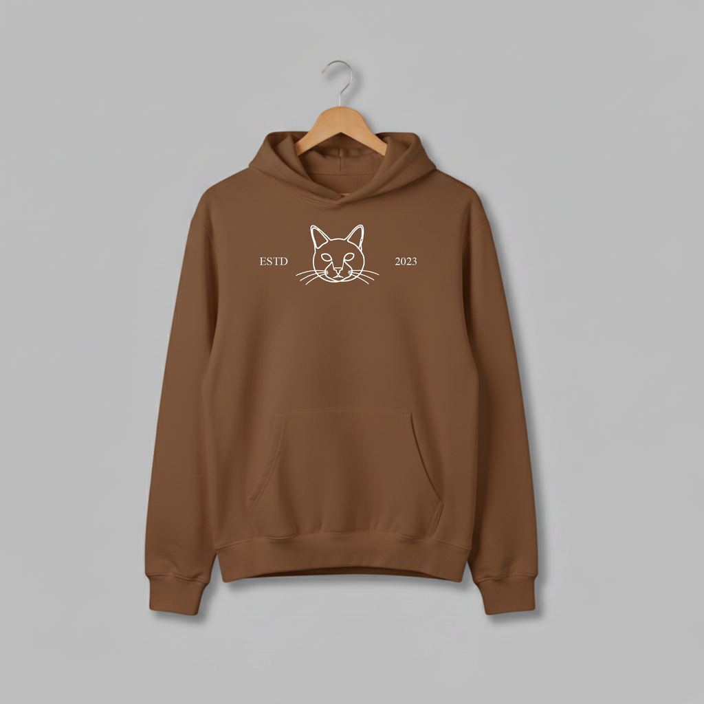Customized Pet ESTD Embroidered Oversized Hoodie – The Perfect Gift for Pet Lovers