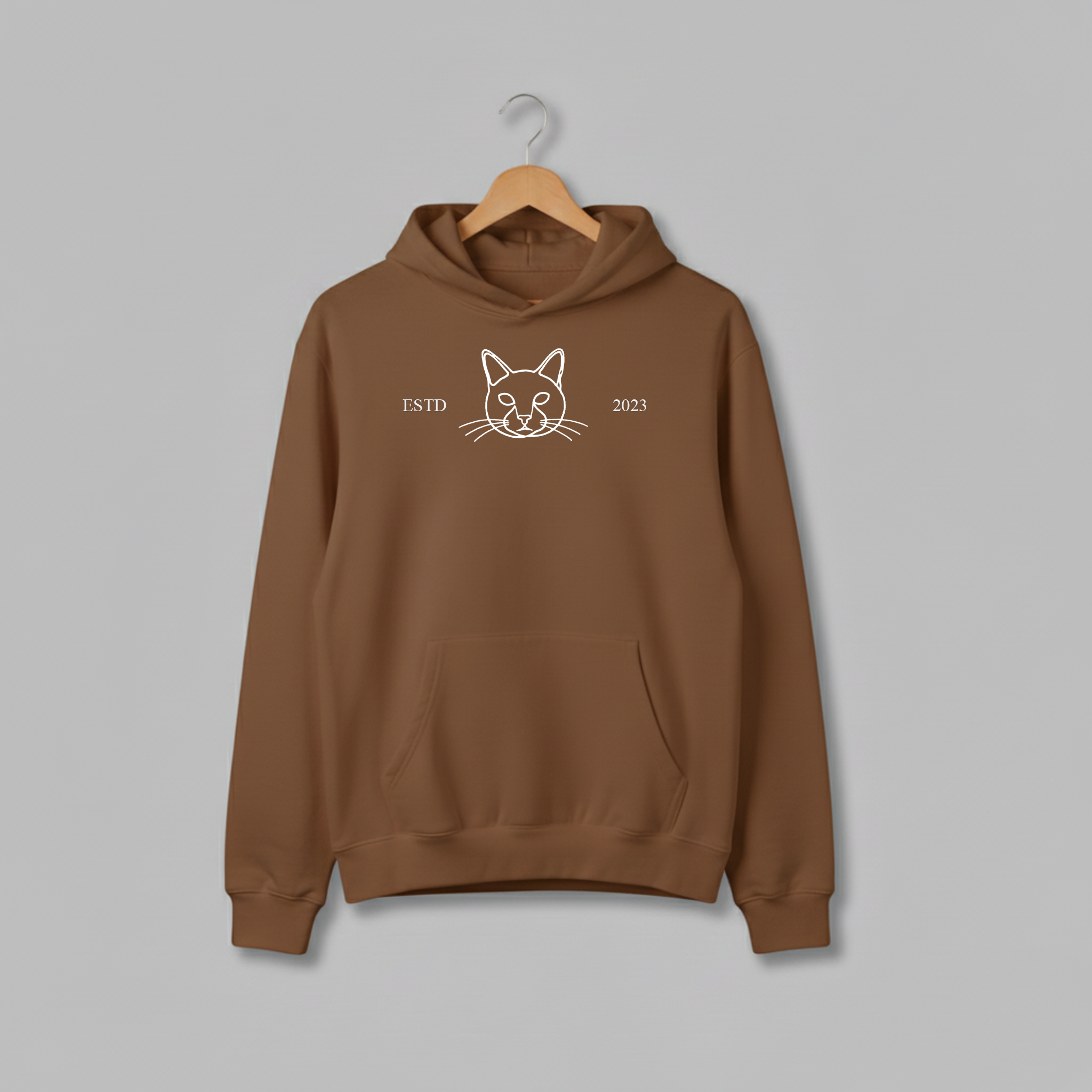 Customized Pet ESTD Embroidered Oversized Hoodie – The Perfect Gift for Pet Lovers