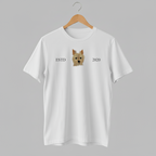 Customized Pet ESTD Embroidered T Shirt – The Perfect Gift for Pet Lovers